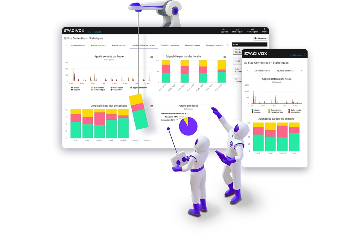 Spacinauts building a statistics interface
